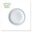 Vanguard Renewable and Compostable Sugarcane Plates, 6" dia, White, 1,000/Carton1