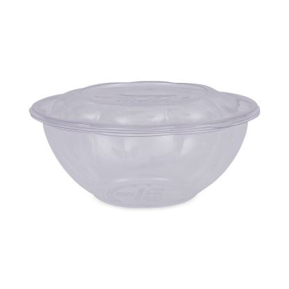 Renewable and Compostable Salad Bowls with Lids, 24 oz, Clear, 50/Pack, 3 Packs/Carton1