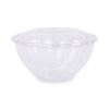 Renewable and Compostable Salad Bowls with Lids, 32 oz, Clear, 50/Pack, 3 Packs/Carton1