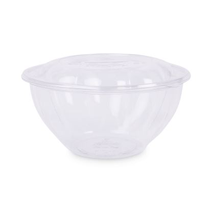 Renewable and Compostable Salad Bowls with Lids, 32 oz, Clear, 50/Pack, 3 Packs/Carton1