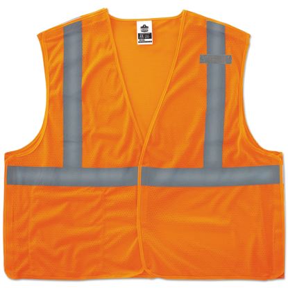 GloWear 8215BA Type R Class 2 Econo Breakaway Mesh Vest, Large to X-Large, Orange1