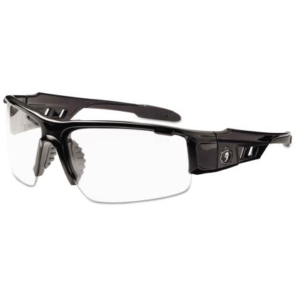 Skullerz Dagr Safety Glasses, Black Frame/Clear Lens, Nylon/Polycarb1