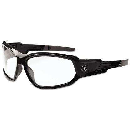 Skullerz Loki Safety Glasses/Goggles, Black Frame/Clear Lens, Nylon/Polycarb1