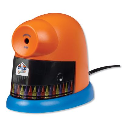 CrayonPro Electric Sharpener, School Version, AC-Powered, 5.63 x 8.75 x 7.13, Orange/Blue1