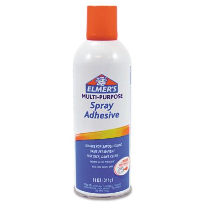 Multi-Purpose Spray Adhesive, 11 oz, Dries Clear1