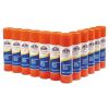 Disappearing Glue Stick, 0.77 oz, Applies White, Dries Clear, 12/Pack1