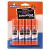 Washable School Glue Sticks, 0.24 oz, Applies Purple, Dries Clear, 4/Pack2