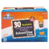 Washable School Glue Sticks, 0.24 oz, Applies Purple, Dries Clear, 30/Box2