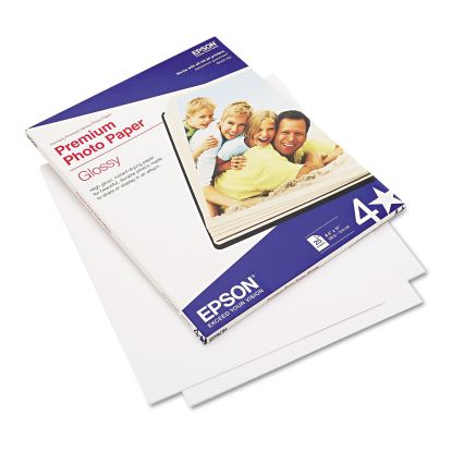 Premium Photo Paper, 10.4 mil, 8.5 x 11, High-Gloss Bright White, 25/Pack1