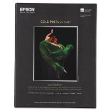 Cold Press Bright Fine Art Paper, 21mil, 8.5 x 11, Textured Matte White, 25/Pack1