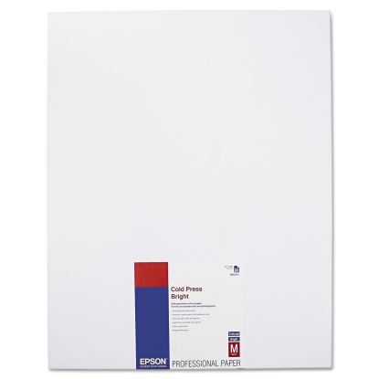 Cold Press Bright Fine Art Paper, 21 mil, 17 x 22, Textured Matte White, 25/Pack1