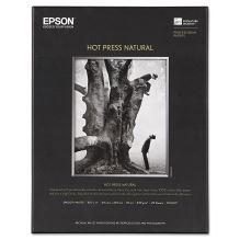 Hot Press Fine Art Paper, 17 mil, 8.5 x 11, Smooth Matte Natural, 25/Pack1