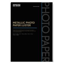 Professional Media Metallic Luster Photo Paper, 5.5 mil, 13 x 19, White, 25/Pack1