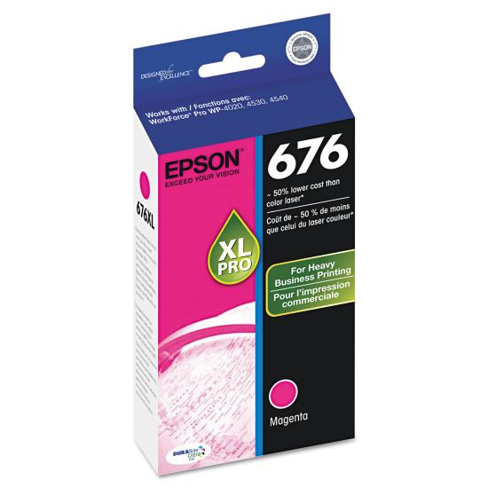 T676XL320-S (676XL) High-Yield Ink, 2,400 Page-Yield, Magenta1