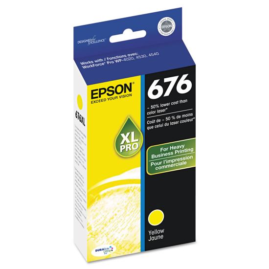 T676XL420-S (676XL) High-Yield Ink, 2,400 Page-Yield, Yellow1