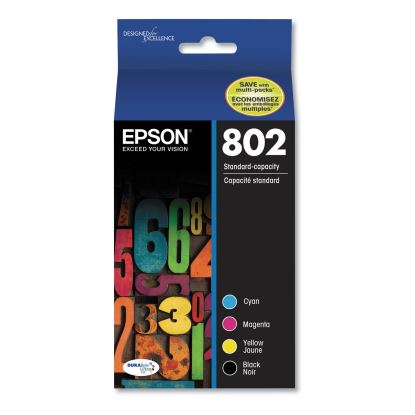 T802120-BCS (802) DURABrite Ultra Ink, 650/900 Page-Yield, Black/Cyan/Magenta/Yellow1