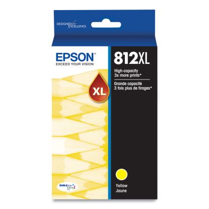 T812XL420-S (T812XL) DURABrite Ultra High-Yield Ink, 1,100 Page-Yield, Yellow1