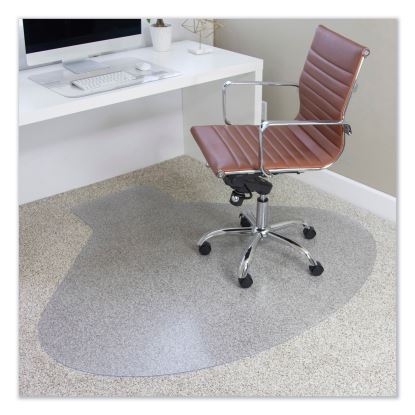 EverLife Chair Mats for Medium Pile Carpet, Contour,  66 x 60, Clear1