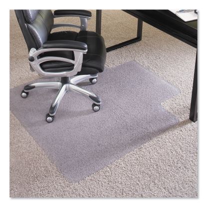EverLife Intensive Use Chair Mat with Crystal Edge for High-Pile Carpet, Lipped, 36" x 48", Clear1