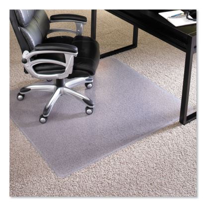 EverLife Intensive Use Chair Mat with Crystal Edge for High-Pile Carpet, Rectangular, 46" x 60", Clear1
