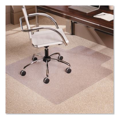 EverLife Moderate Use Chair Mat for Low-Pile Carpet, Lipped, 36" x 48", Clear1