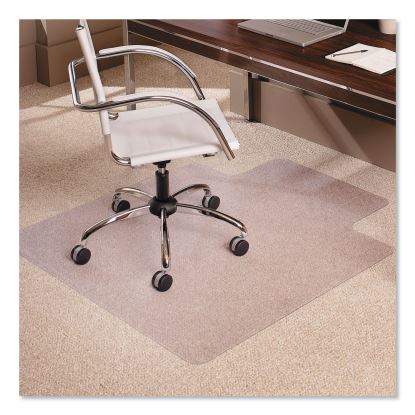 EverLife Moderate Use Chair Mat with Crystal Edge for Low-Pile Carpet, Lipped, 45" x 53", Clear1