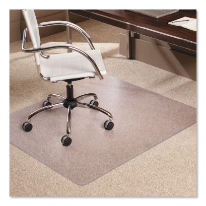EverLife Moderate Use Chair Mat with Crystal Edge for Low-Pile Carpet, Rectangular, 46" x 60", Clear1