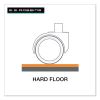 Economy Series Chair Mat for Hard Floors, 45 x 53, Clear2