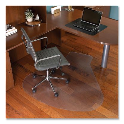 EverLife Workstation Chair Mat for Hard Floors, With Lip, 66 x 60, Clear1