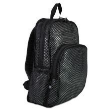 Mesh Backpack, Fits Devices Up to 17", Polyester, 12 x 17.5 x 5.5, Black1