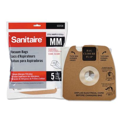Style MM Disposable Dust Bags w/Allergen Filter for SC3683A/SC3683B, 5/PK1