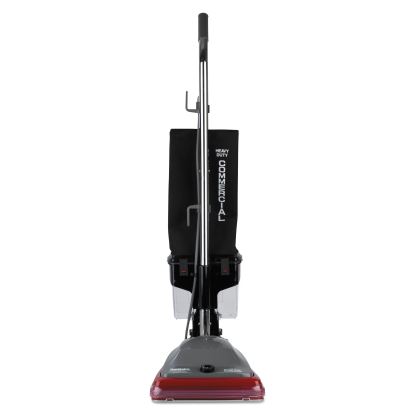 TRADITION Upright Vacuum SC689A, 12" Cleaning Path, Gray/Red/Black1