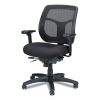 Apollo Multi-Function Mesh Task Chair, Supports Up to 250 lb, 18.9" to 22.4" Seat Height, Silver Seat/Back, Black Base2