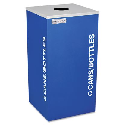 Kaleidoscope Collection Bottle/Can-Recycling Receptacle, 24 gal, Royal Blue1