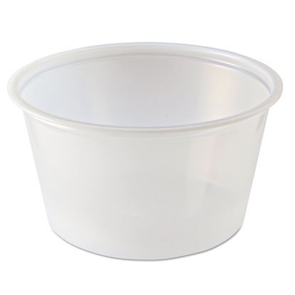 Portion Cups, 4 oz, Clear, 125/Sleeve, 20 Sleeves/Carton1