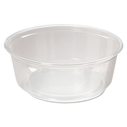 Microwavable Deli Containers, 8 oz, 4.6" Diameter x 1.8"h, Clear, 500/Carton1