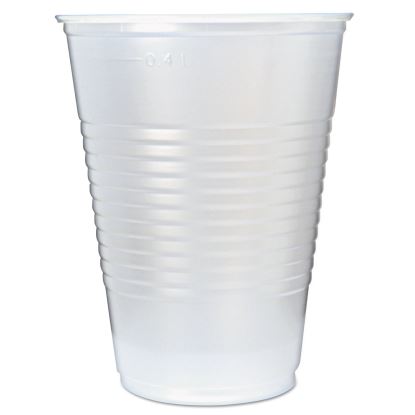 RK Ribbed Cold Drink Cups, 16 oz, Translucent, 50/Sleeve, 20 Sleeves/Carton1