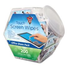 Touch Screen Wipes, 5 x 6, Citrus, 200 Individual Foil Packets in an Easy Grab Jar1