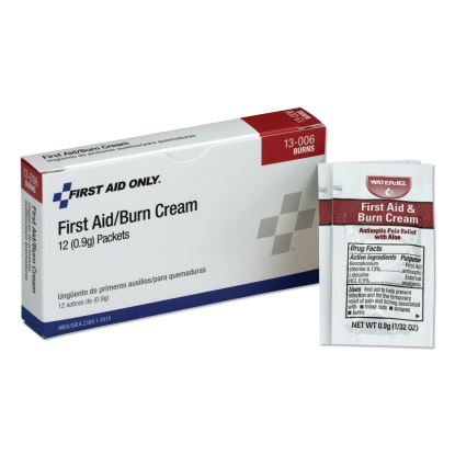 First Aid Kit Refill Burn Cream Packets, 0.1 g Packet, 12/Box1