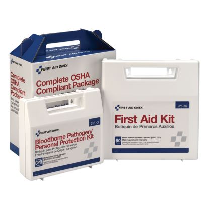 First Aid Kit for 50 People, 229 Pieces, ANSI/OSHA Compliant, Plastic Case1