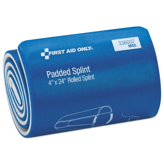 Padded Splint, 4 x 24, Blue/White1