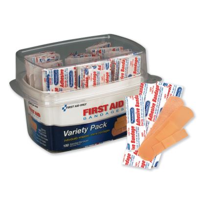 First Aid Bandages, Assorted, 150 Pieces/Kit1