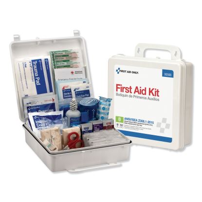 Bulk ANSI 2015 Compliant Class B Type III First Aid Kit for 50 People, 199 Pieces, Plastic Case1