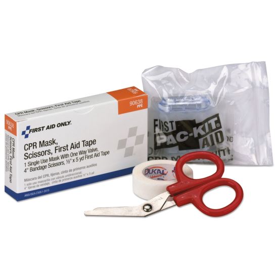 24 Unit ANSI Class A+ Refill, CPR Breather, Scissors, Tape1