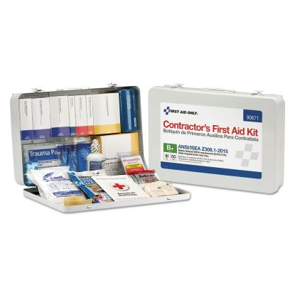 Contractor ANSI Class B First Aid Kit for 50 People, 254 Pieces, Metal Case1