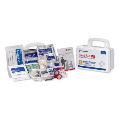 ANSI Class A 10 Person First Aid Kit, 71 Pieces, Plastic Case1