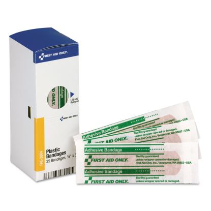 SmartCompliance Plastic Bandages, 0.75 x 3, 25/Box1