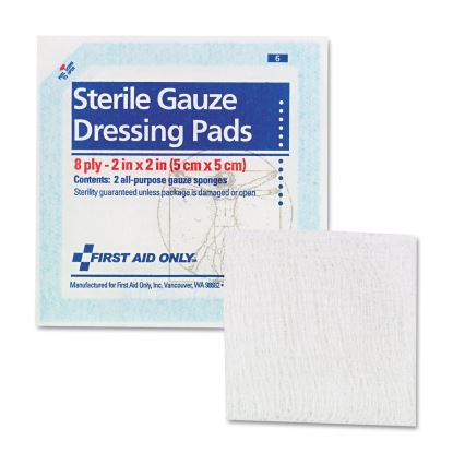 SmartCompliance Gauze Pads, Sterile, 8-Ply, 2 x 2, 5 Dual-Pads/Pack1