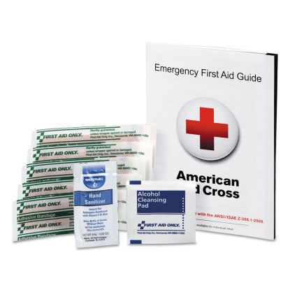 First Aid Guide w/Supplies, 9 Pieces1
