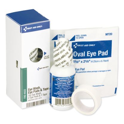 SmartCompliance Eyewash Set with Eyepads and Adhesive Tape, 4 Pieces1